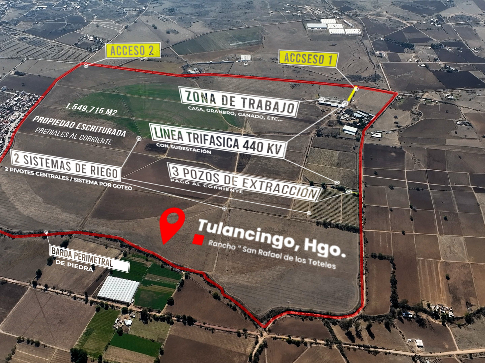 Rancho San Rafael de los Teteles · 150 ha Tulancingo